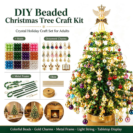 Beads In, Glowing Tree Out - Little Aurora DIY Beaded Tree Kit