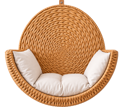 Water Hyacinth Cat Nest, Woven by Artisans
