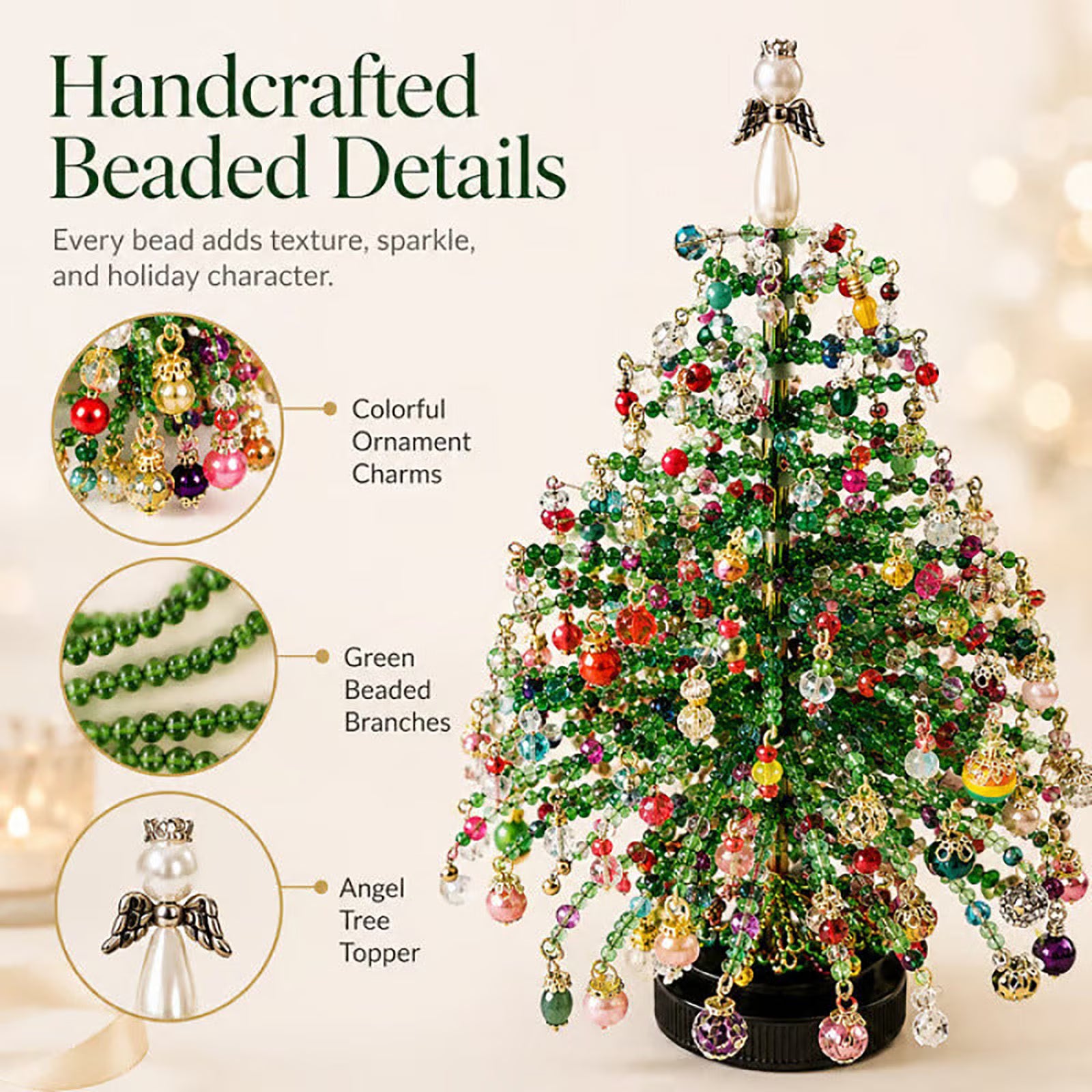 Beads In, Glowing Tree Out - Little Aurora DIY Beaded Tree Kit